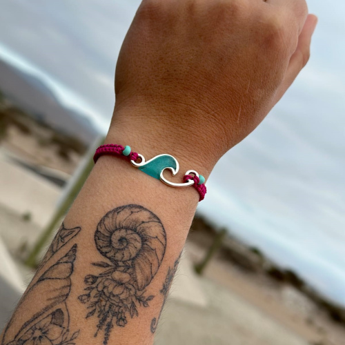 Pulsera Fancy Wave Fuscia