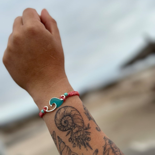 Pulsera Fancy Wave Rosada