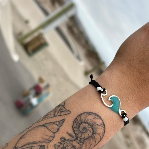 Pulsera Fancy Wave Negra